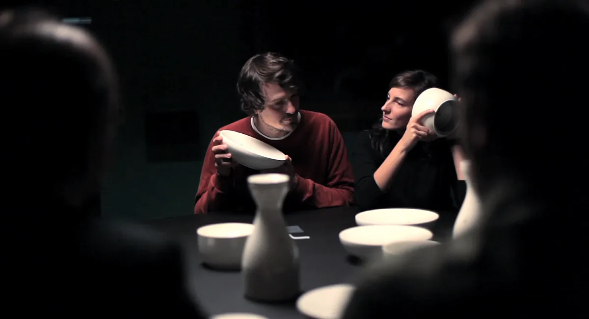 Whispering table sound installation thegreeneyl