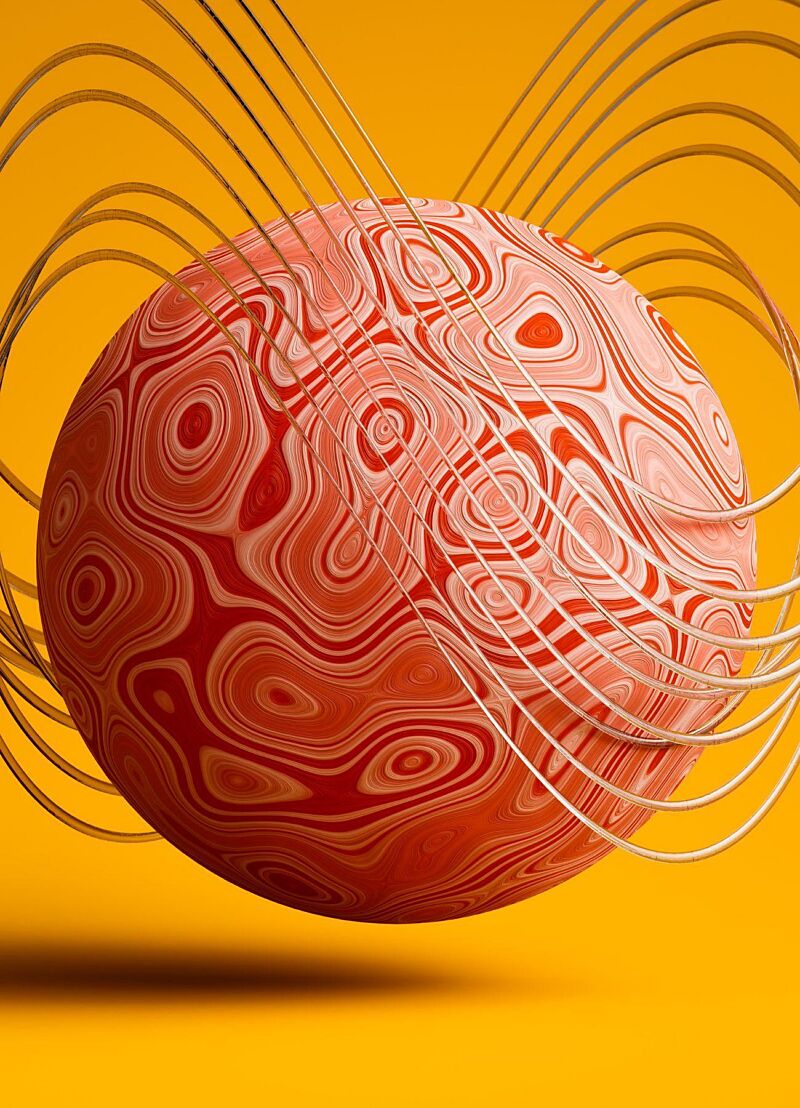 Bal met ringen eromheen