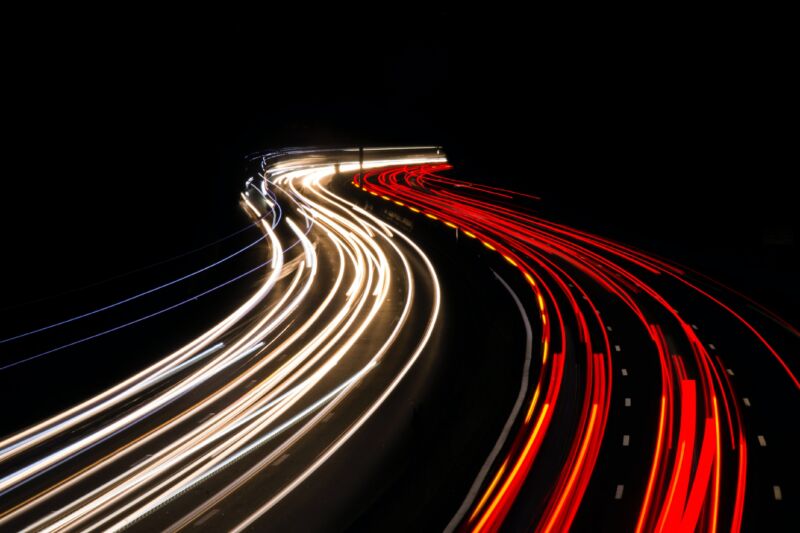 Snelweg lichten